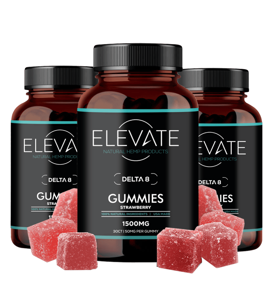 Delta 8 Strawberry THC Gummies - Elevate